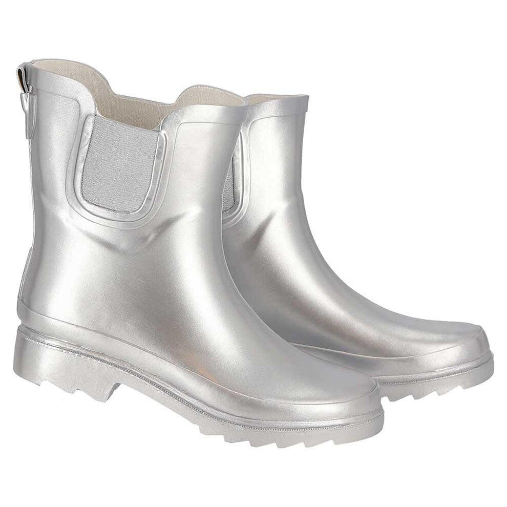 Botas de lluvia Chelsea para mujer - Metalizadas - 100 % caucho - Impermeables 2/5