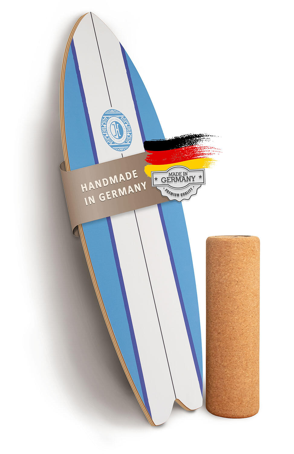 JUCKER HAWAII Balanceboard ALOHA | Set inkl. Korkrolle | Gleichgewichtstrainer