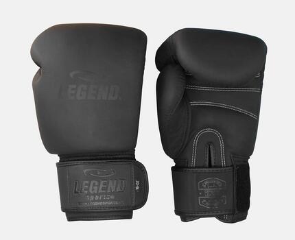 Gants de boxe SupremeGuard Elite Leather Matt Black