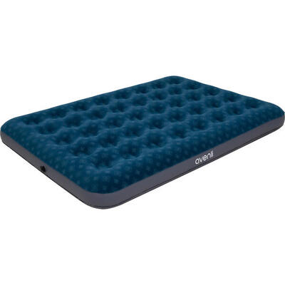 Luftbett aufblasbar 203x183x22 cm blau/grau 2 Personen ohne Pumpe