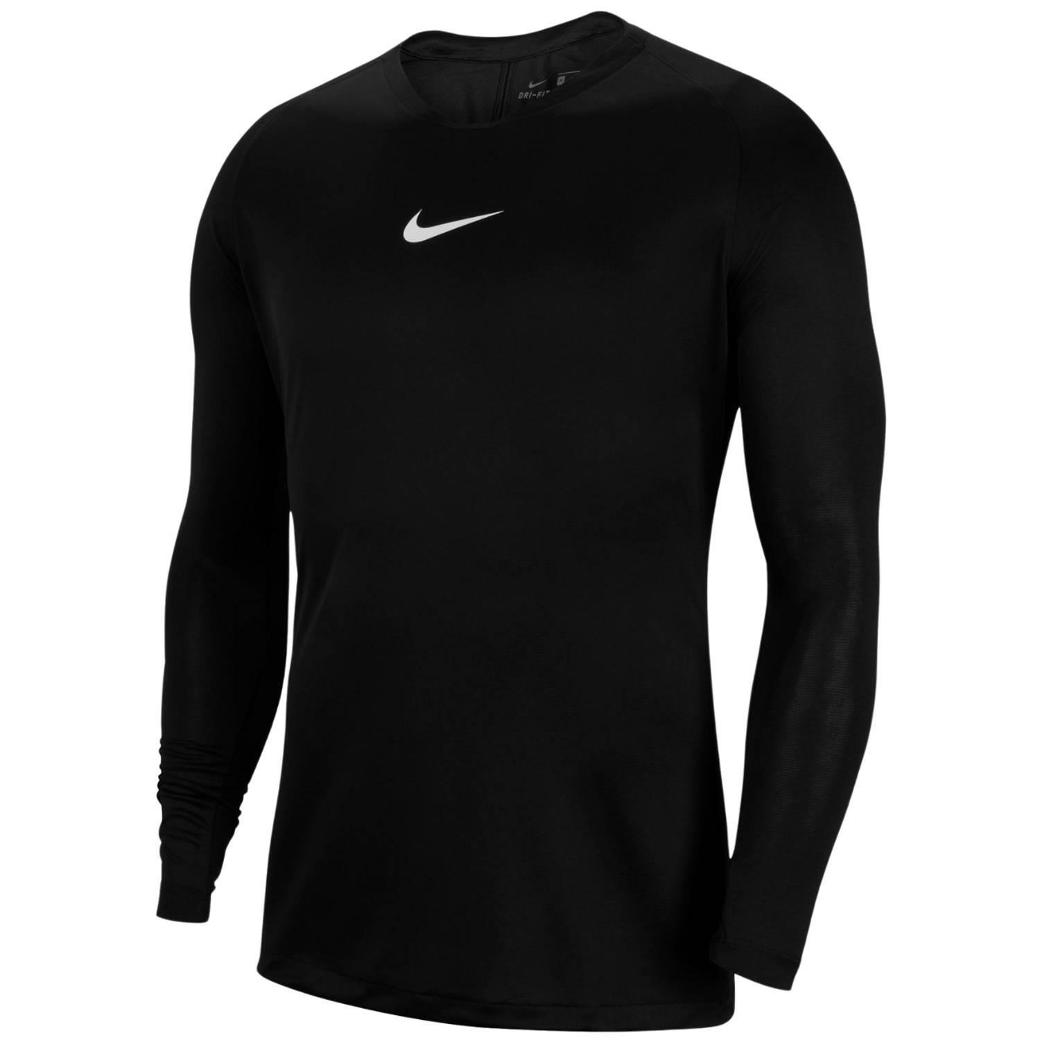 "Park" Base Layer Oberteil für Damen Unisex Herren Schwarz 1/4