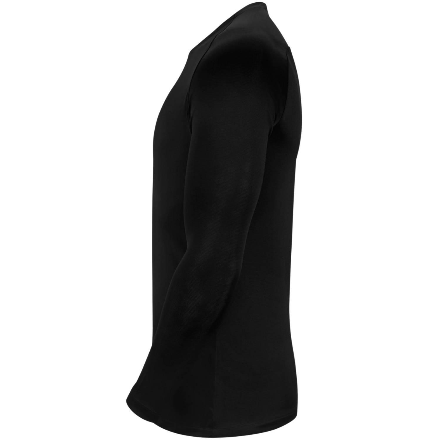 "Park" Base Layer Oberteil für Damen Unisex Herren Schwarz 3/4
