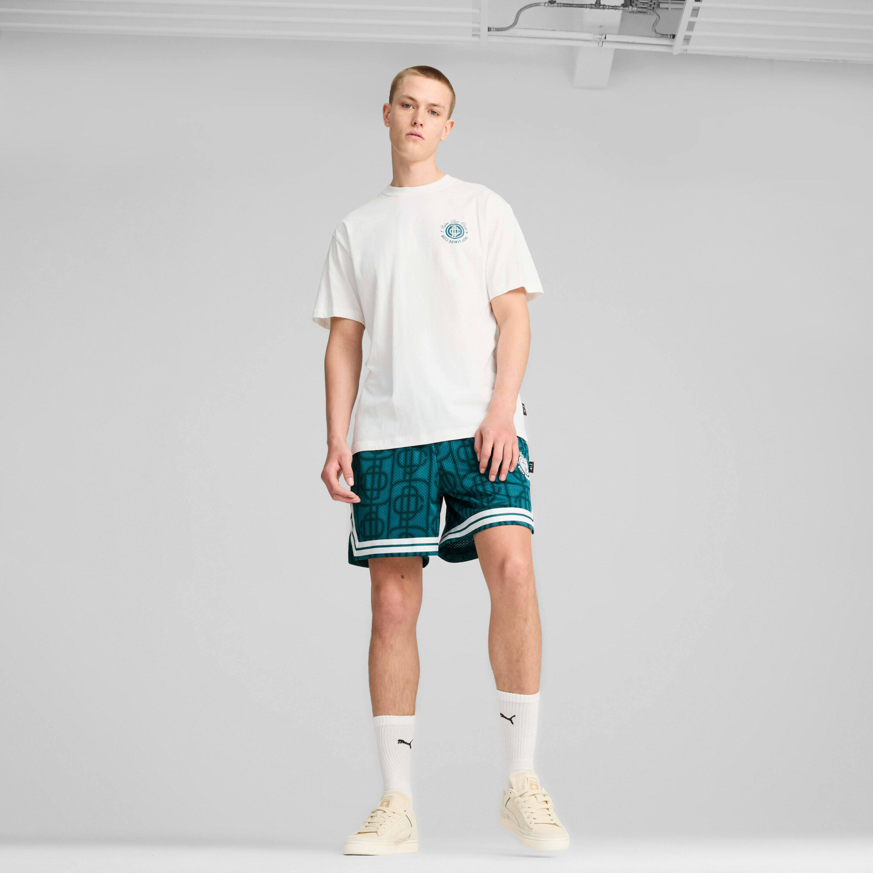 Korte broek van mesh Puma x Palm Tree Crew AOP 3/7