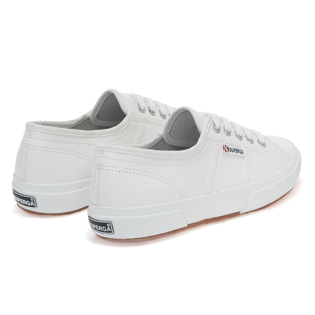 Unisex Adult 2750 Efglu Leather Trainers (White) 2/4