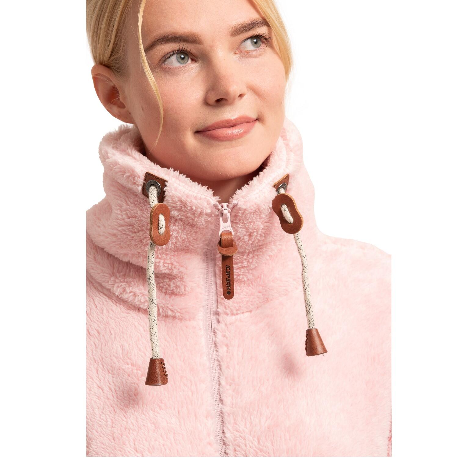 Icepeak Colony Teddy Fleecejacke Damen Langhaarfleecejacke 3/4