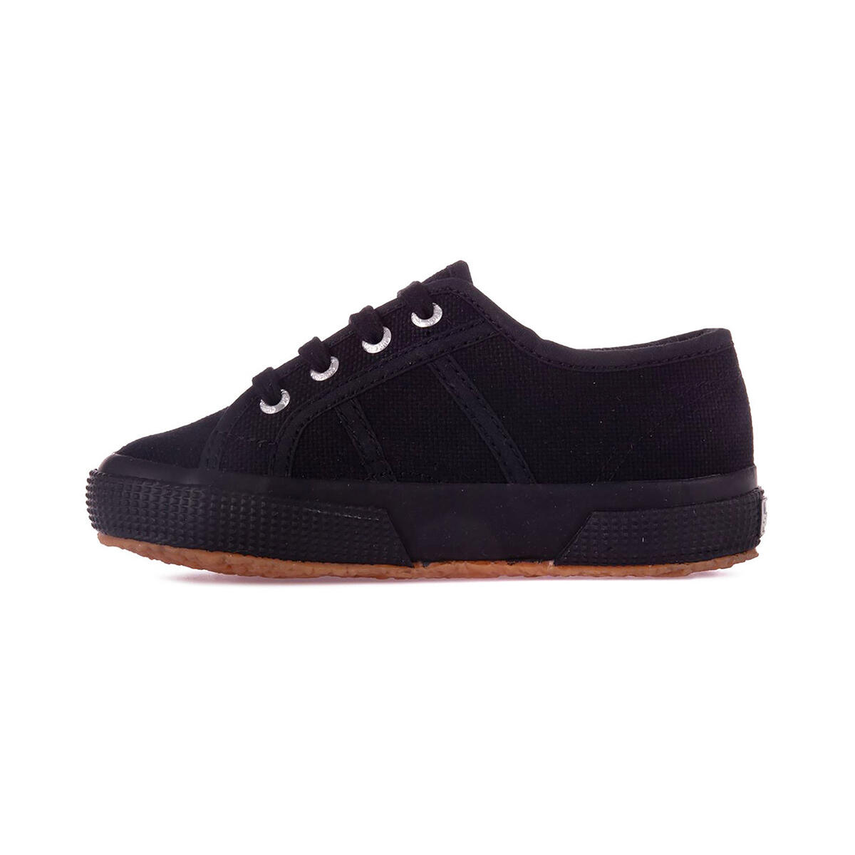 Childrens/Kids 2750 Jcot Leather Trainers (Full Black) 3/4