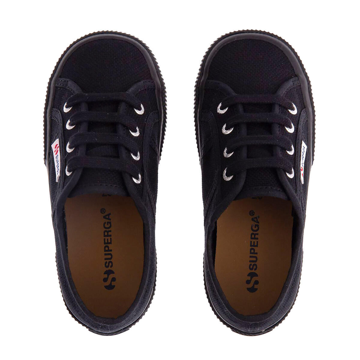 Childrens/Kids 2750 Jcot Leather Trainers (Full Black) 4/4