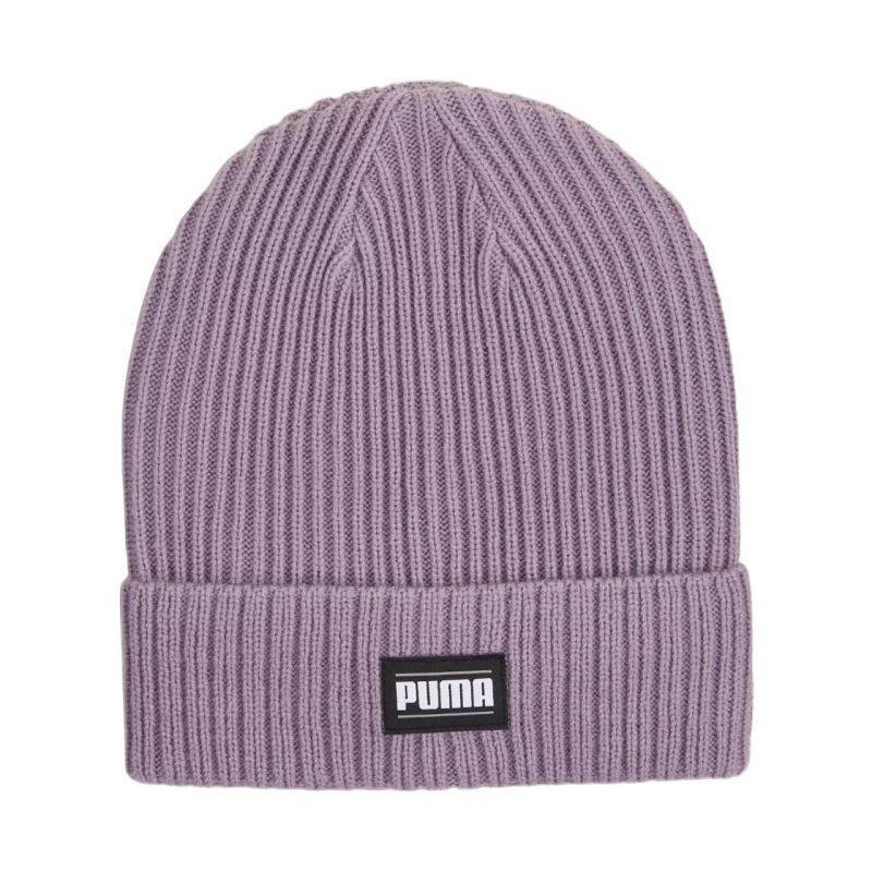 PUMA Klassieke geribde omgeslagen muts voor volwassenen (Violet)