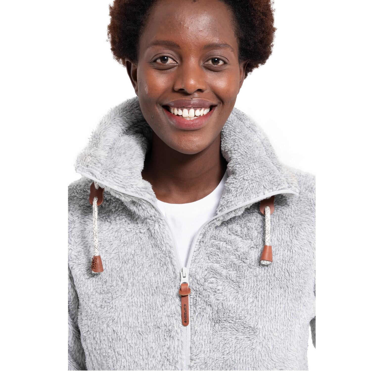 Icepeak Colony Teddy Fleecejacke Damen Langhaarfleecejacke 4/4