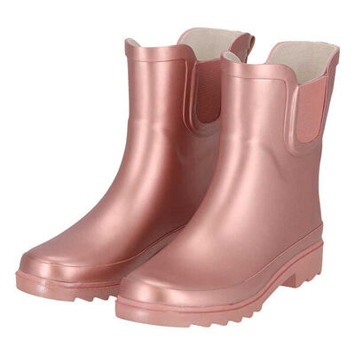 Regenlaarzen chelsea dames - metallic - 100% rubber