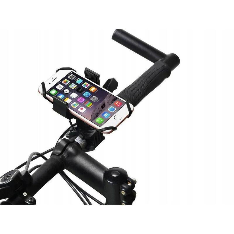 Support de téléphone pour vélo Noir Ajustable à 360 degrés Universel