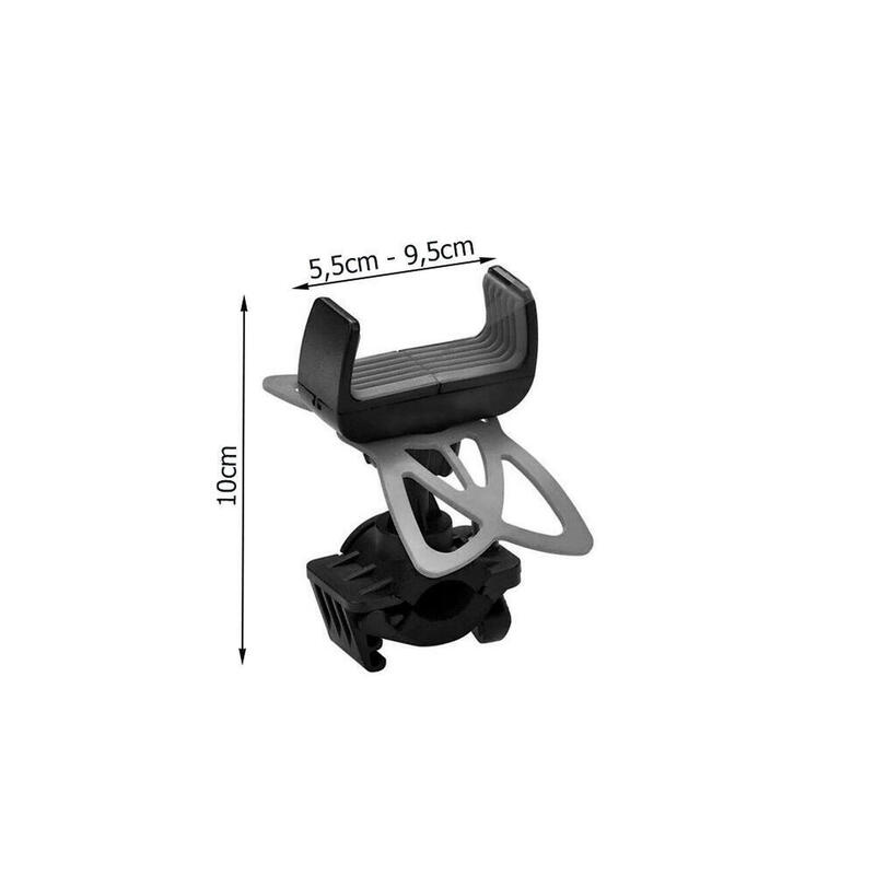 Support de téléphone pour vélo Noir Ajustable à 360 degrés Universel