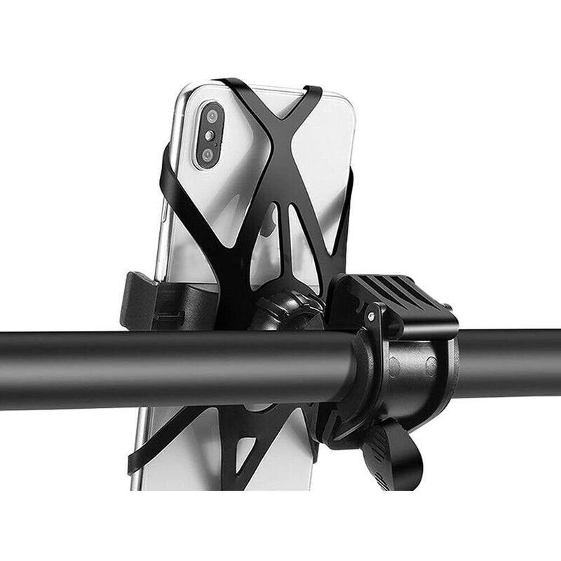 Support de téléphone pour vélo Noir Ajustable à 360 degrés Universel