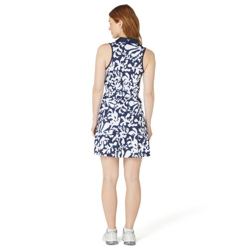 Callaway Abstract Floral Dress Dames Peacoat Maat S 4/5