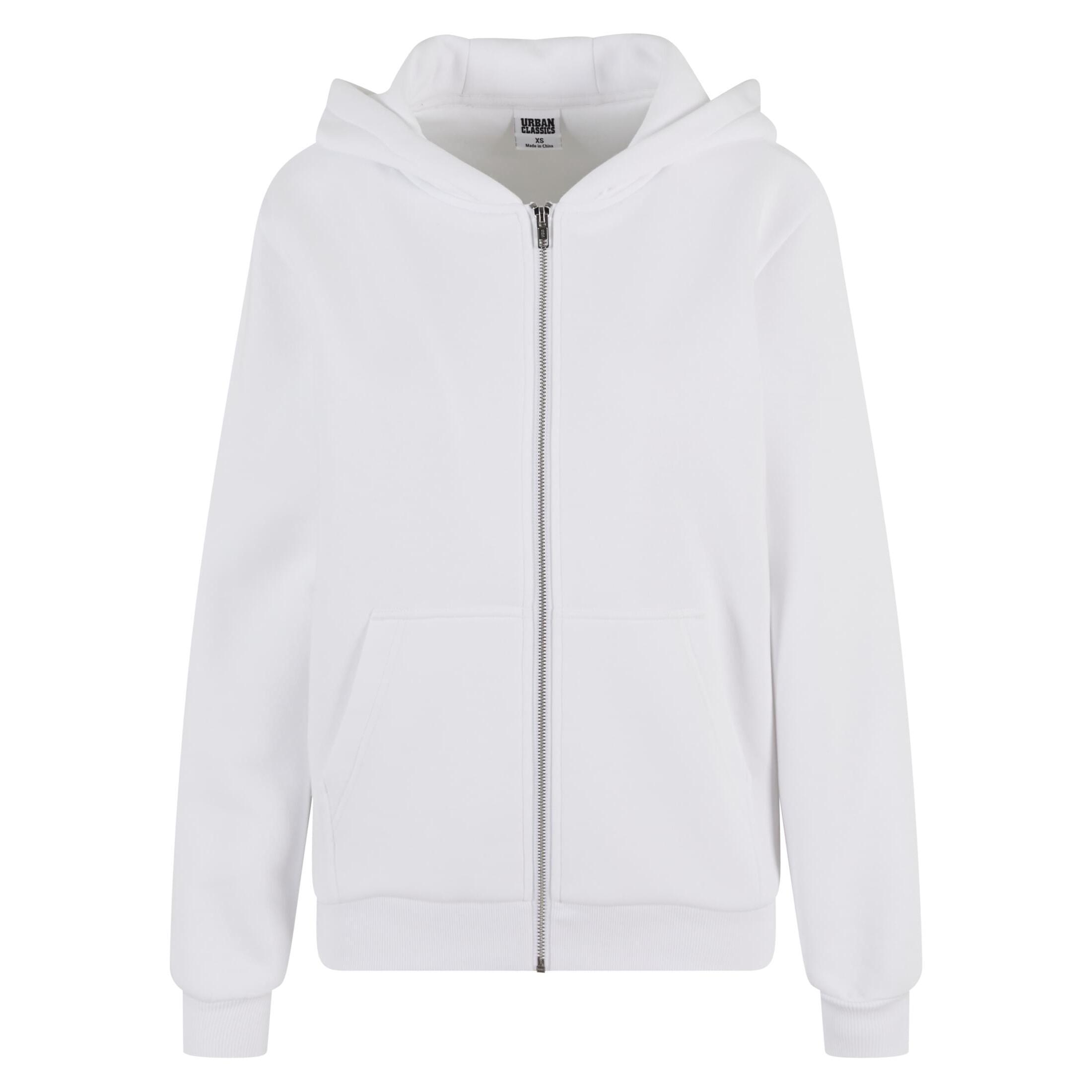 Urban Classics - Sweatshirt À Capuche Zippé Femme Urban Classics - Sweat-shirt - Blanc - 56 3xl - Decathlon