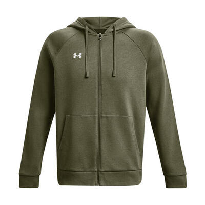 Heren rival fleece full zip hoodie (groen)