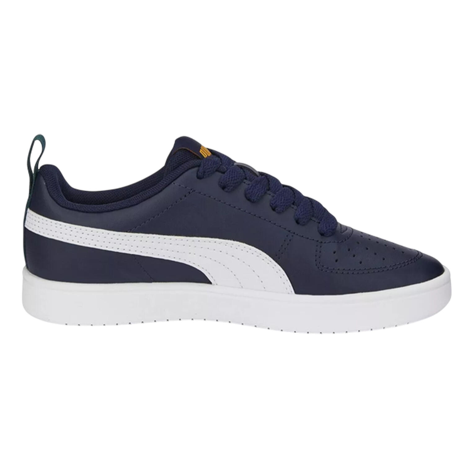 Scarpe Sportive Pelle Ecologica Bambini Puma Blu Navy 3/4