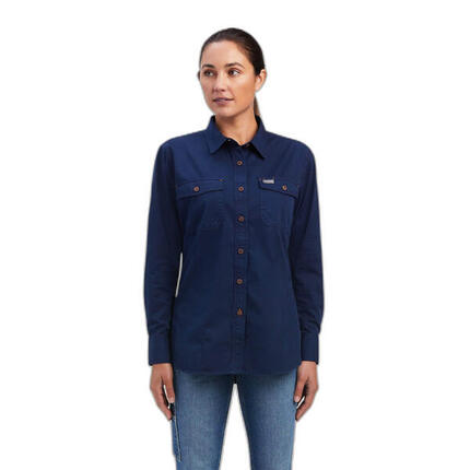 Chemise manches longues en twill délavé femme Ariat Rebar