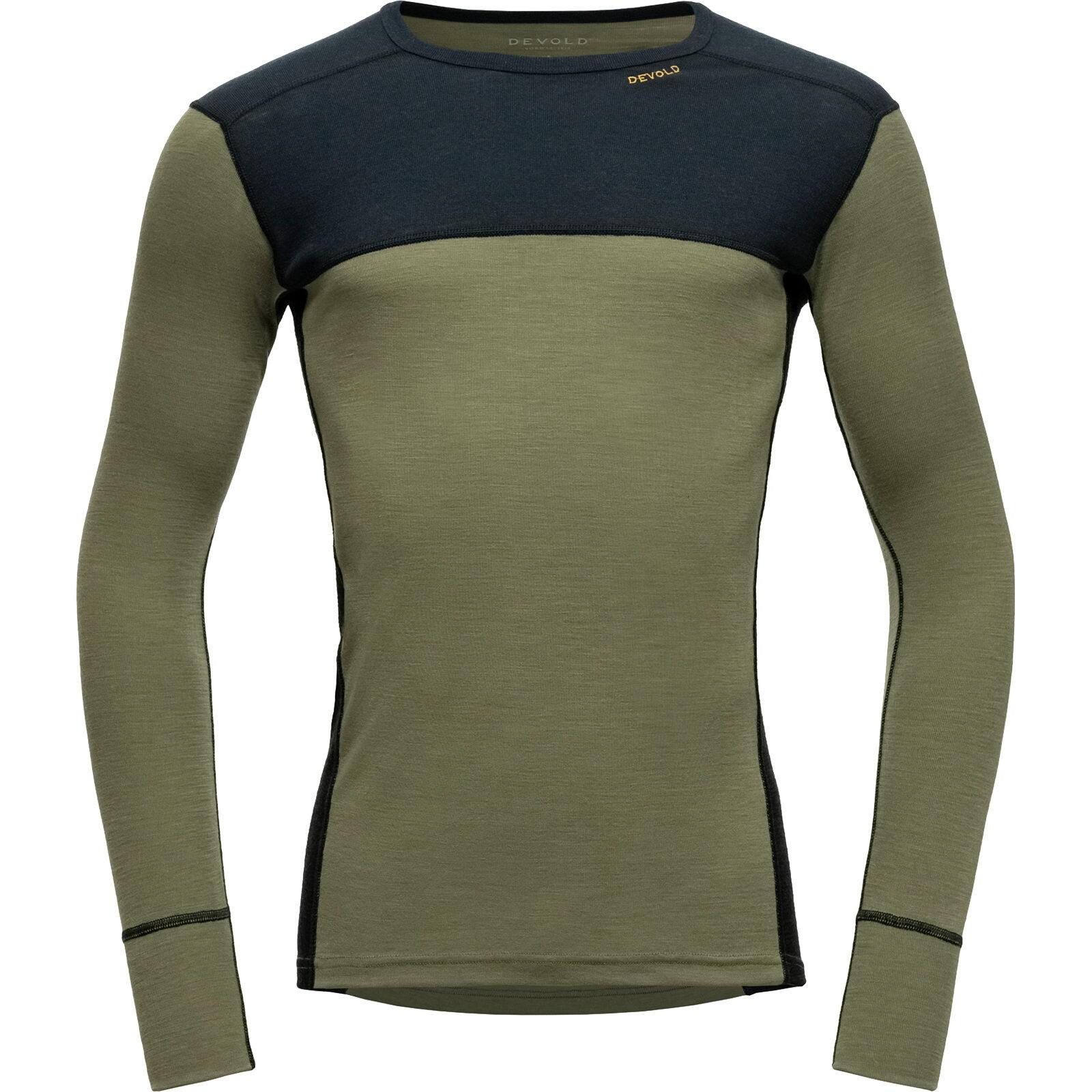 DEVOLD Funktionsshirt Lauparen Merino 190 Shirt Man ink-lichen-black