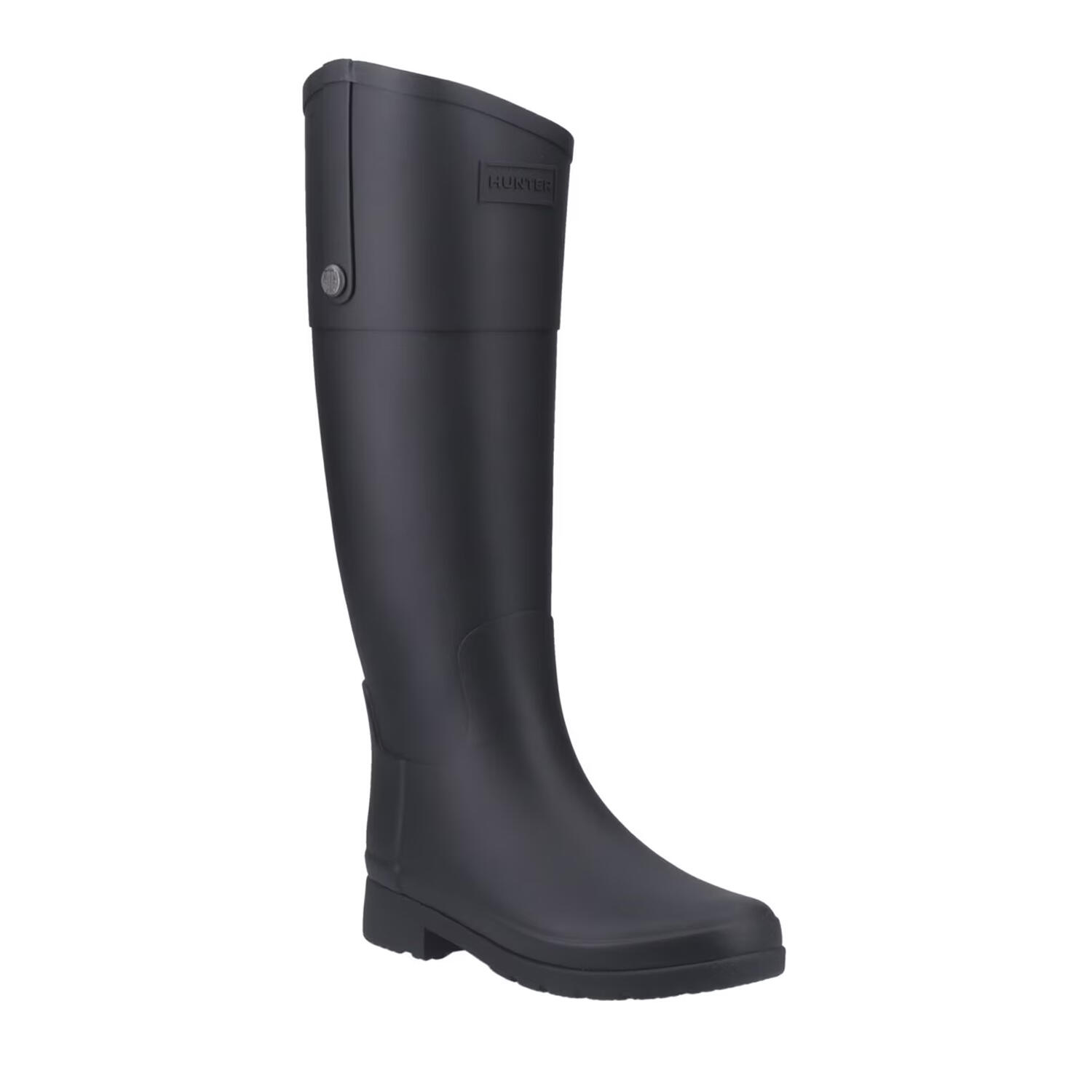 HUNTER Womens/Ladies Refined Riding Tall Matte Wellington Boots (Black)