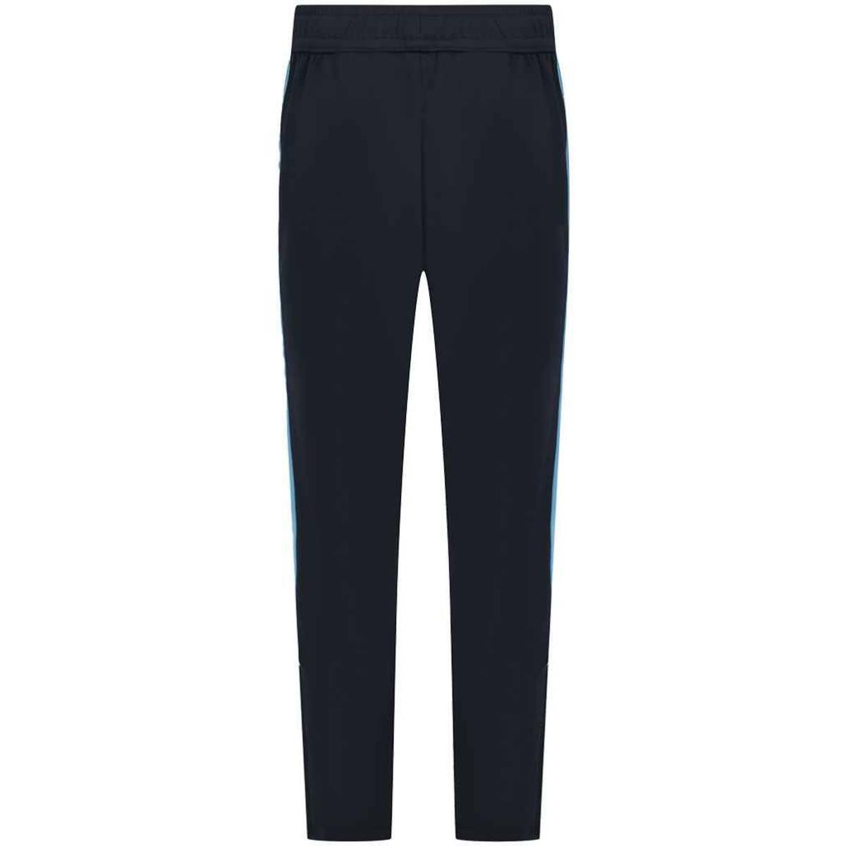 Mens Knitted Tracksuit Pants (Navy/Sky Blue) 2/2