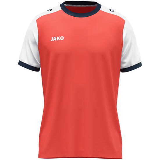 Jako Dynamic Maillot Manches Courtes Homme - Corail / Blanc / Marine