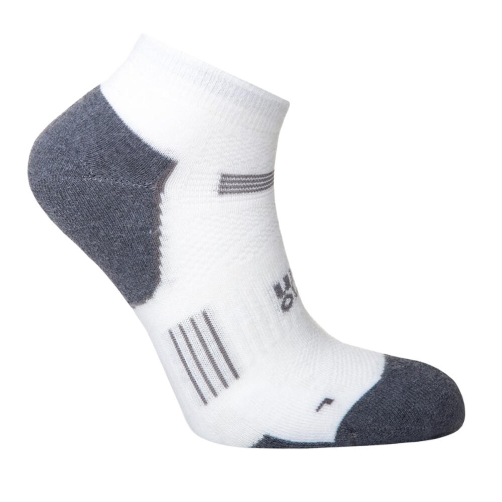 Unisex Adult Supreme Ankle Socks (White/Grey Marl) 2/3