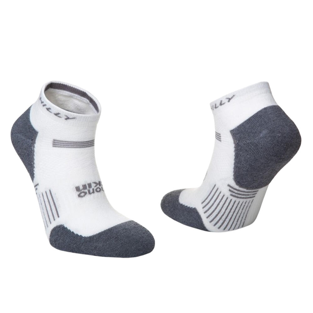 Unisex Adult Supreme Ankle Socks (White/Grey Marl) 3/3