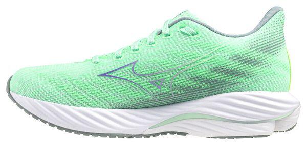 Mizuno Wave Rider 28 Green/Purple Hardloopschoenen voor dames 2/7