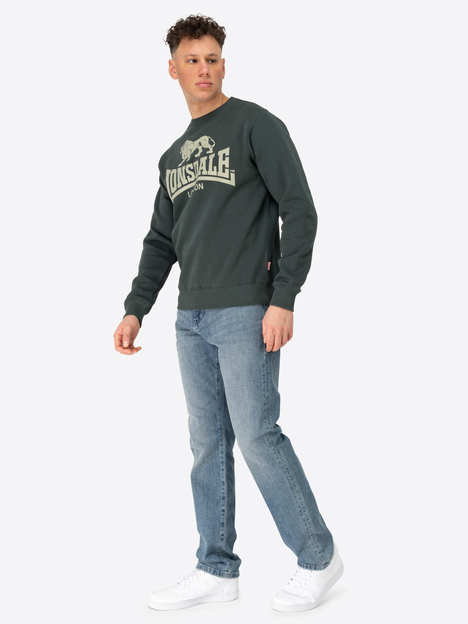 LONSDALE Heren sweatshirt ronde hals slim fit GO SPORT 3/6