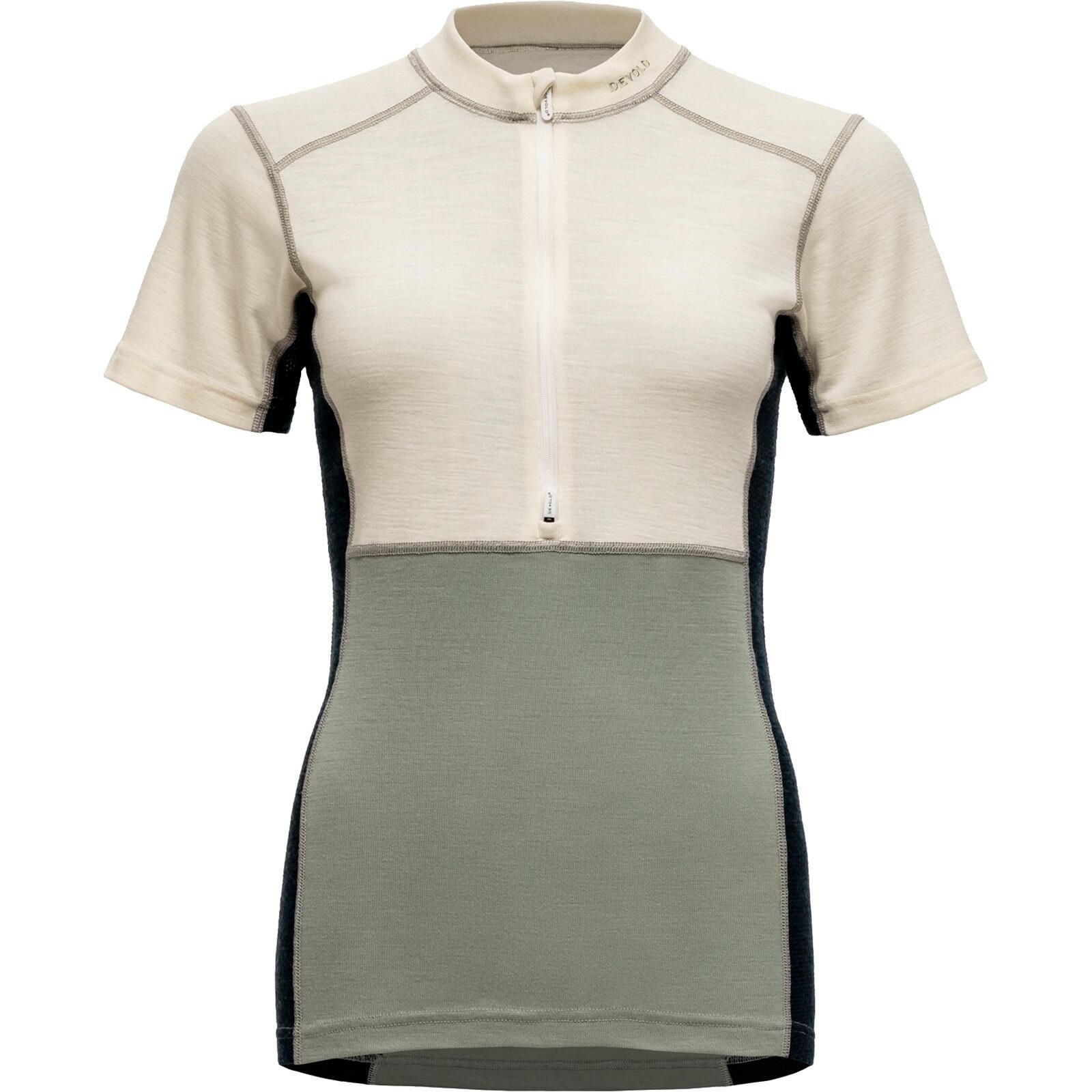 DEVOLD Funktionsshirt Lauparen Merino 190 Zip Tee Wmn raw white-fog-ink