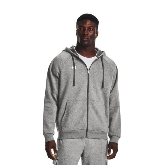 Felpa Con Cappuccio E Zip Intera Uomo Under Armour Rival Roccia Del Castello