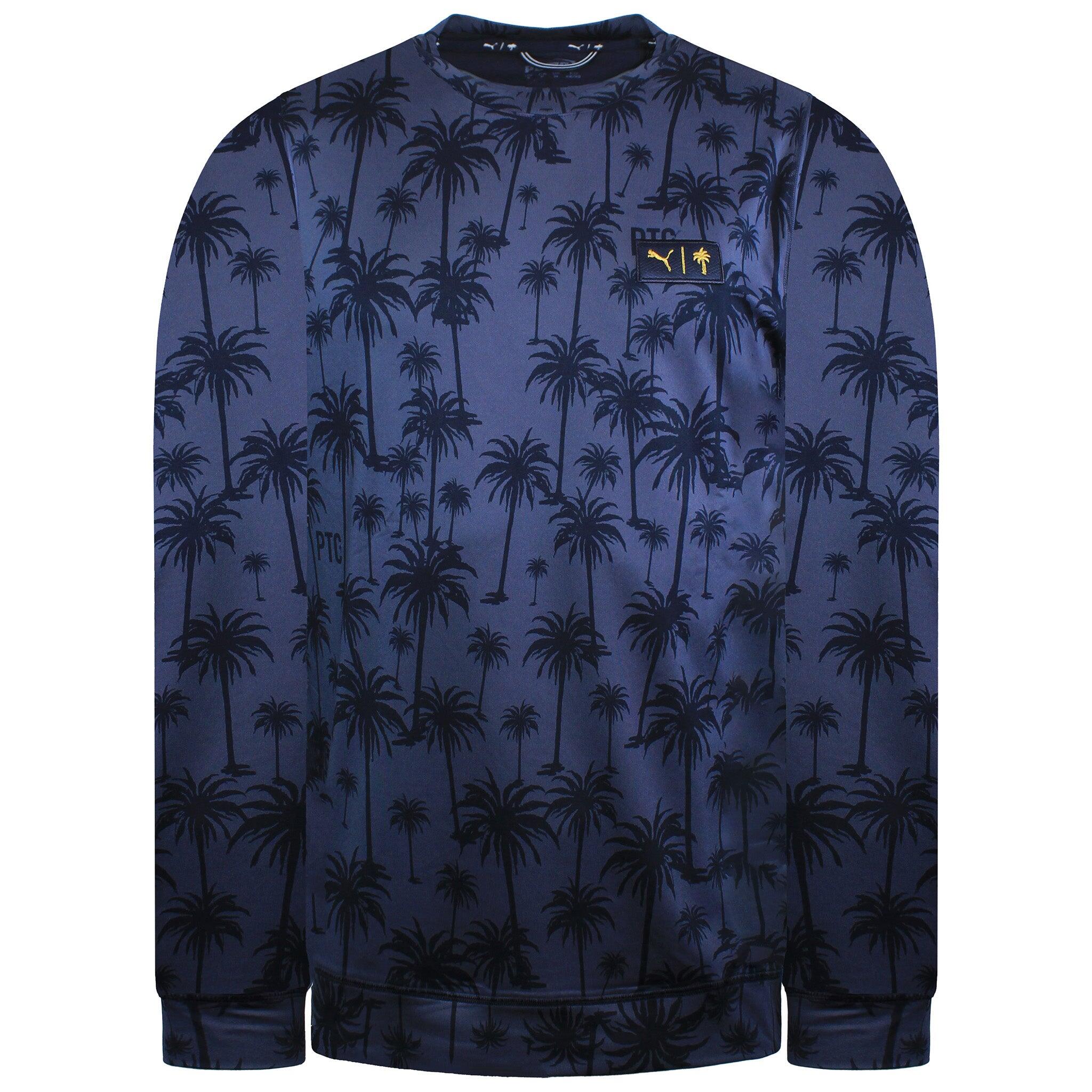 PUMA Puma x PTC Palm Tree Crew Neck Mens Navy Sweater