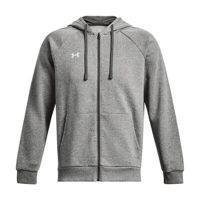 Heren rival fleece full zip hoodie (grijs)