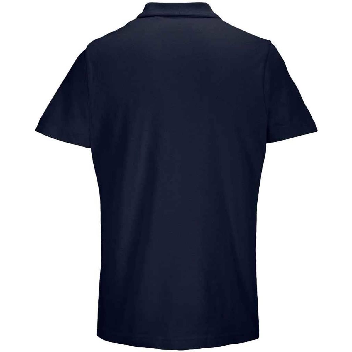 Unisex Adult Pulse Pique Polo Shirt (French Navy) 2/3