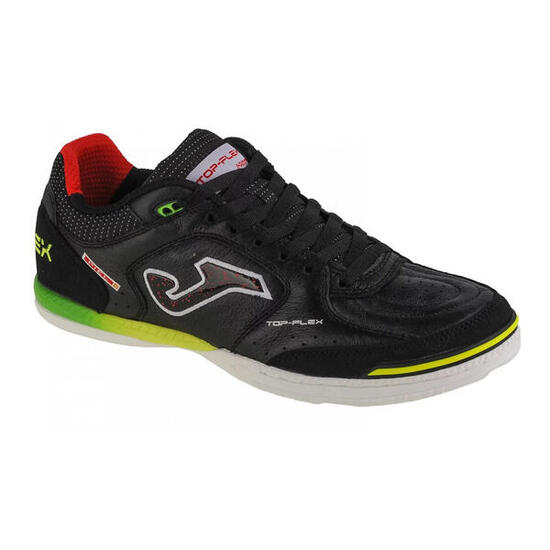 Botas de Fútbol de Cuero Top Flex Indoor para Adultos Unisex Negro