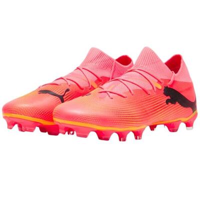 Unisex adult future 7 match stevige grond voetbalschoenen (roze)