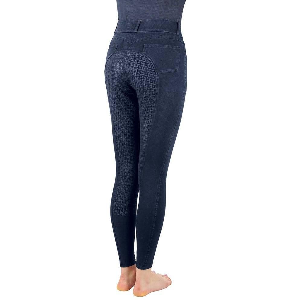 Womens/Ladies Elevate Denim Breeches (Dark Blue) 2/2