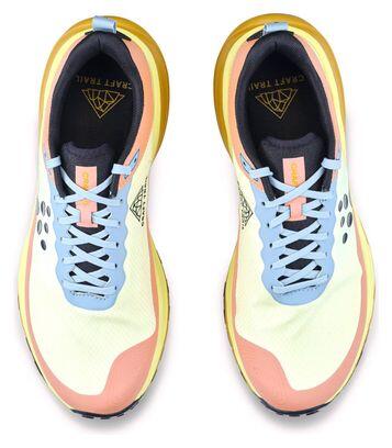 Craft Pure Trail X Pink/Yellow Women's Trail Shoes 5/7