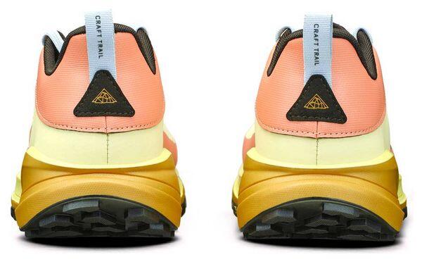 Craft Pure Trail X Pink/Yellow Women's Trail Shoes 7/7