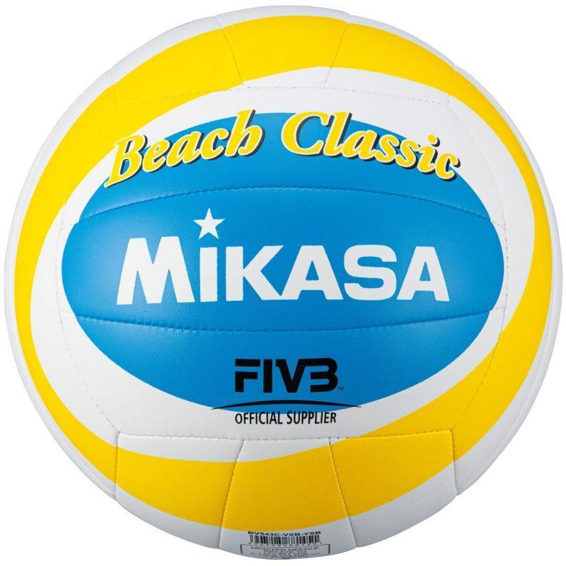 Mikasa - Ballon De Volleyball Beach Classic Bv543cvxb (jaune / Blanc / Bleu) - Ballon De Volley - Blanc|bleu|jaune - 5 - Decathlon