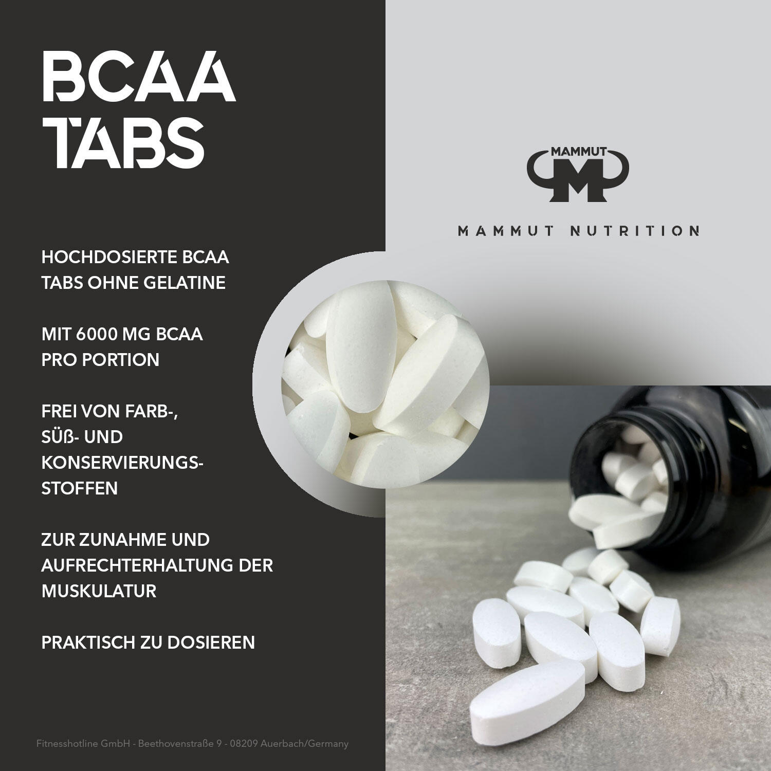 BCAA Tabs - 180 Stück / Dose 2/4