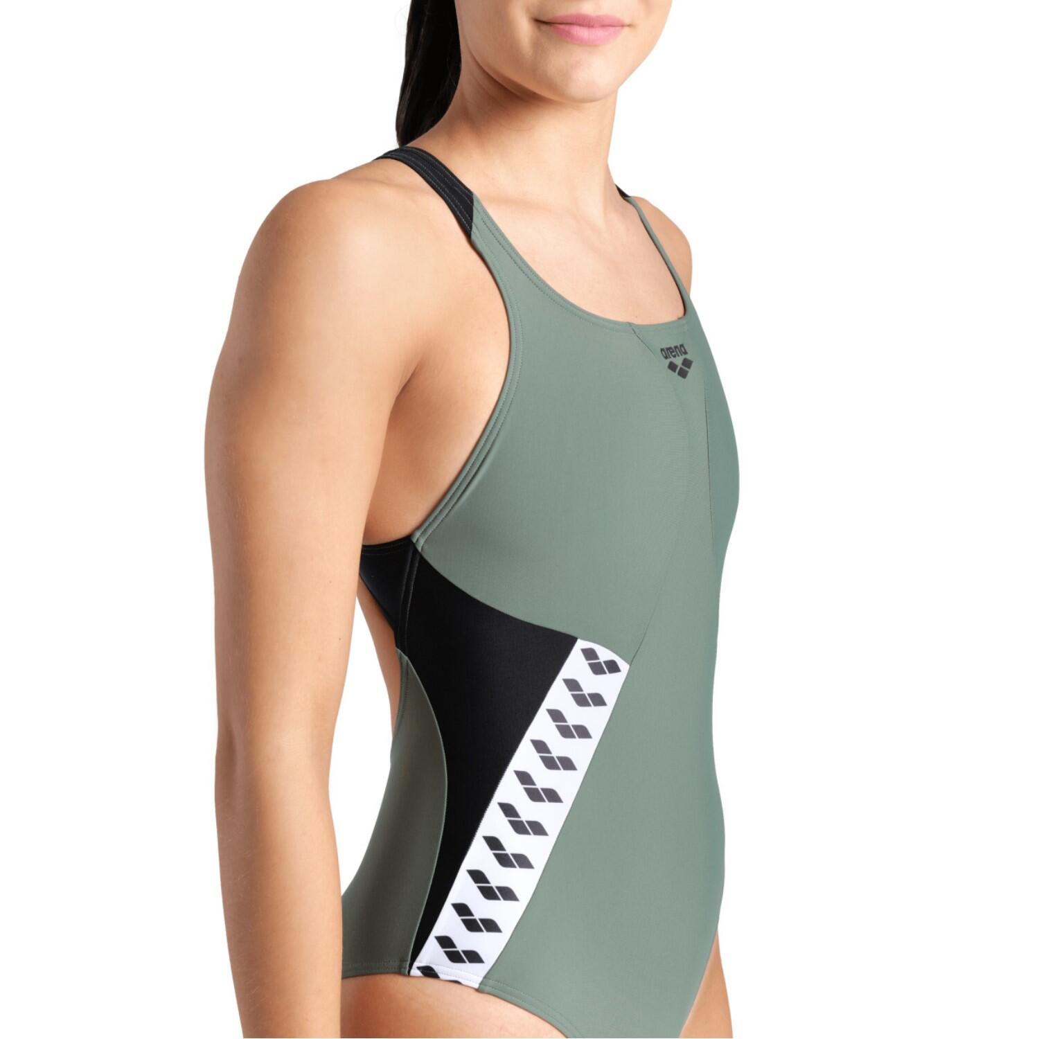 arena Stripe Badeanzug Pro Back für Damen 4/5