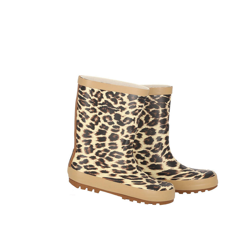 Hoge regenlaarzen voor kinderen - Luipaardprint - 100% rubber 2/5