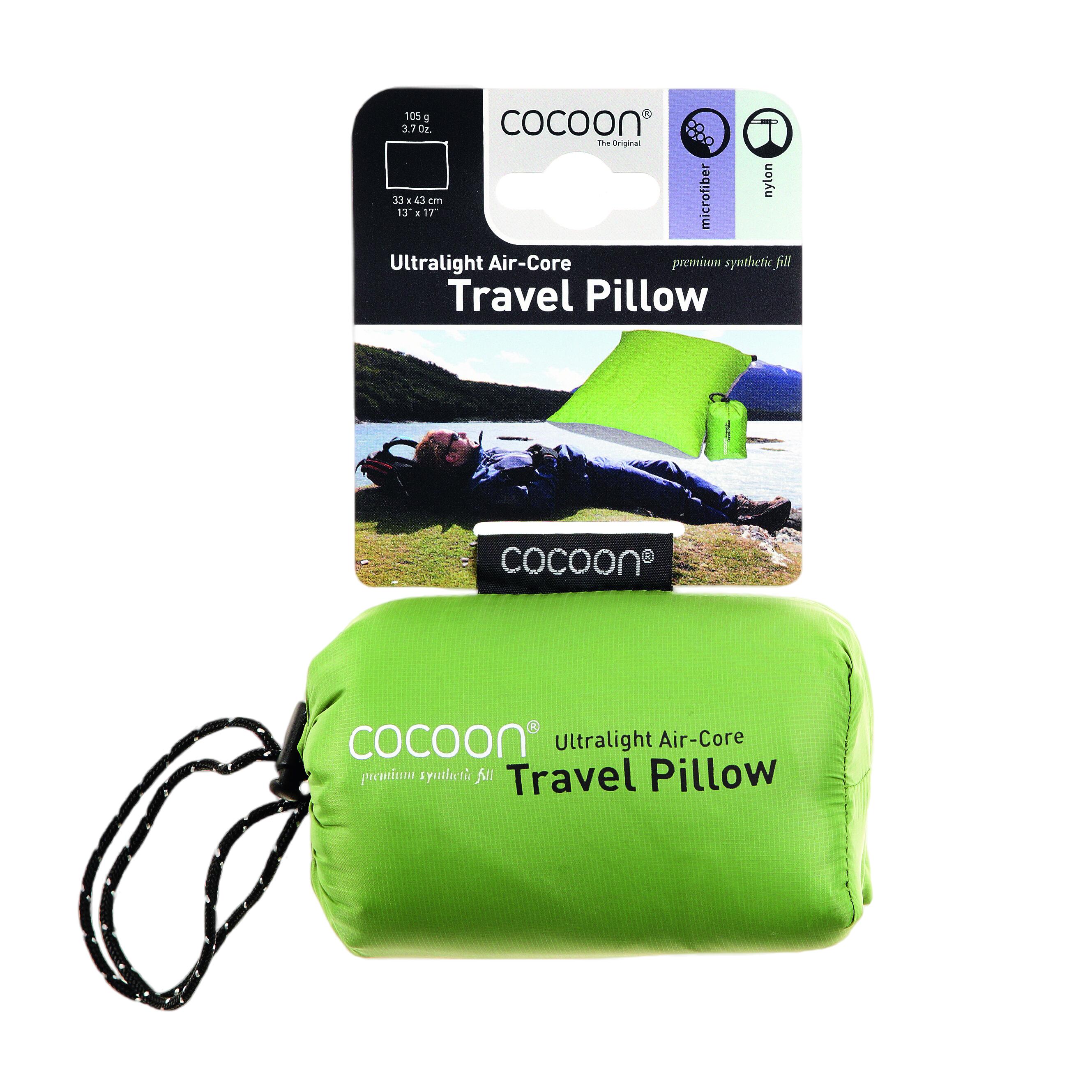 Cocoon Air-Core Ultralight M – Cuscino da viaggio ultraleggero – Verde chiaro 4/4