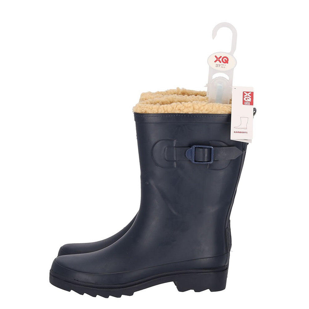 Gummistiefel Damen Kunstfell 100% Gummi Gummistiefel mit