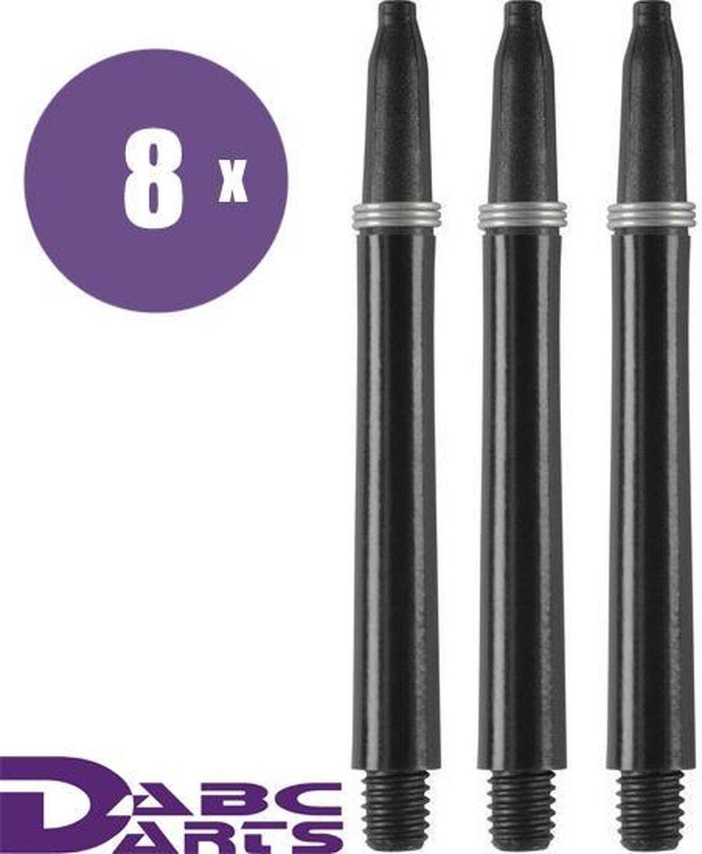 ABC Darts - Dart Shafts - Kunststof Zwart - Medium (48 mm) - 8 sets 2/2