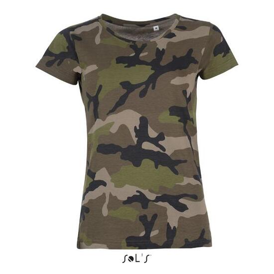 T-shirt femme Sol's Camo