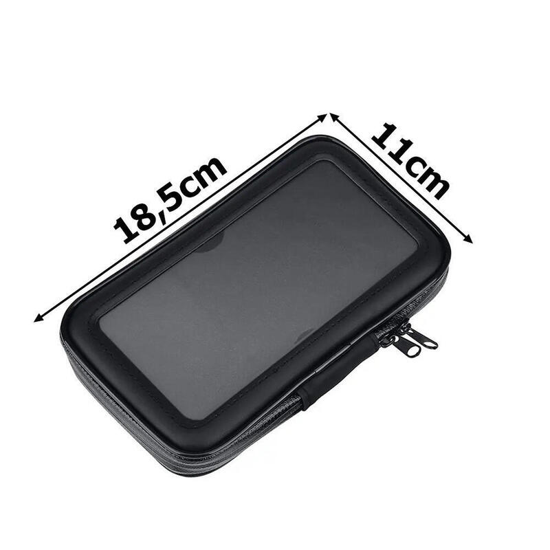 Suport pentru telefon pentru bicicletă negru rotativ la 360 de grade
