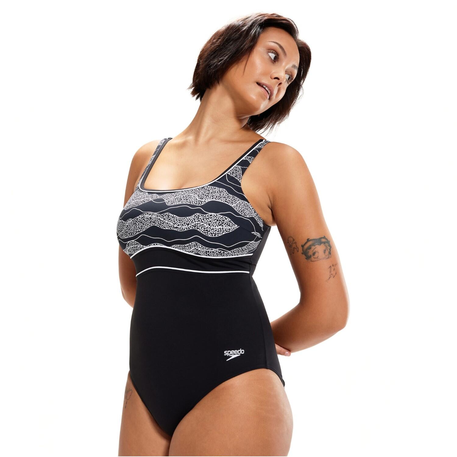 Fato de banho Speedo Scoopback Eclipse - Preto/Verde 2/7